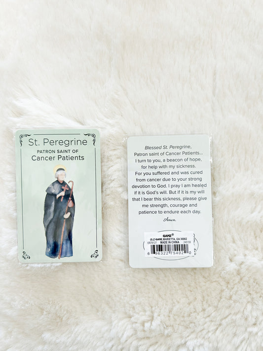 St. Peregrine Prayer Pocket Cards