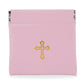 Vinyl Rosary Pouch Squeeze Top Gold Cross Imprint (Multiple Options)