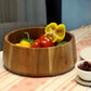Wooden Serving Bowl 11x11x4"