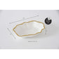 Serving Bowl White/Gold