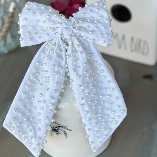 Bella Pearl Embellished Bow