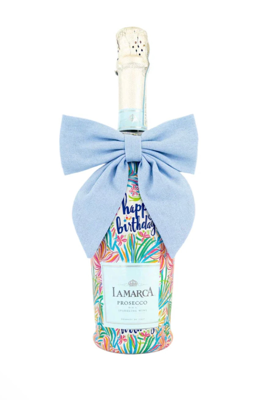 Beau Bottles Happy Birthday Floral- La Marca Edition Champagne Bottle Wrap