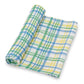 Lolly Banks Blue Plaid Muslin Swaddle