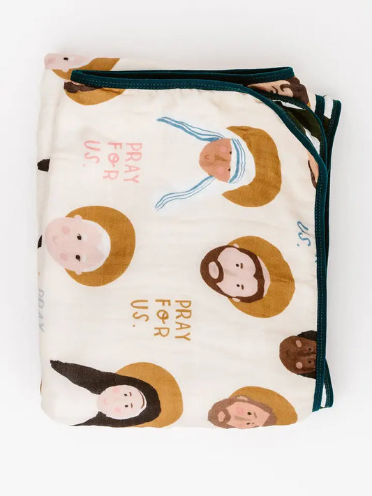 Saints Deluxe Muslin Blanket
