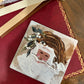 GA Gold Santa Coaster