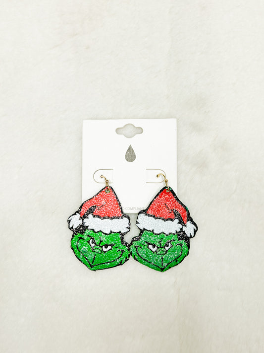 Very Grinchy Christmas Earrings