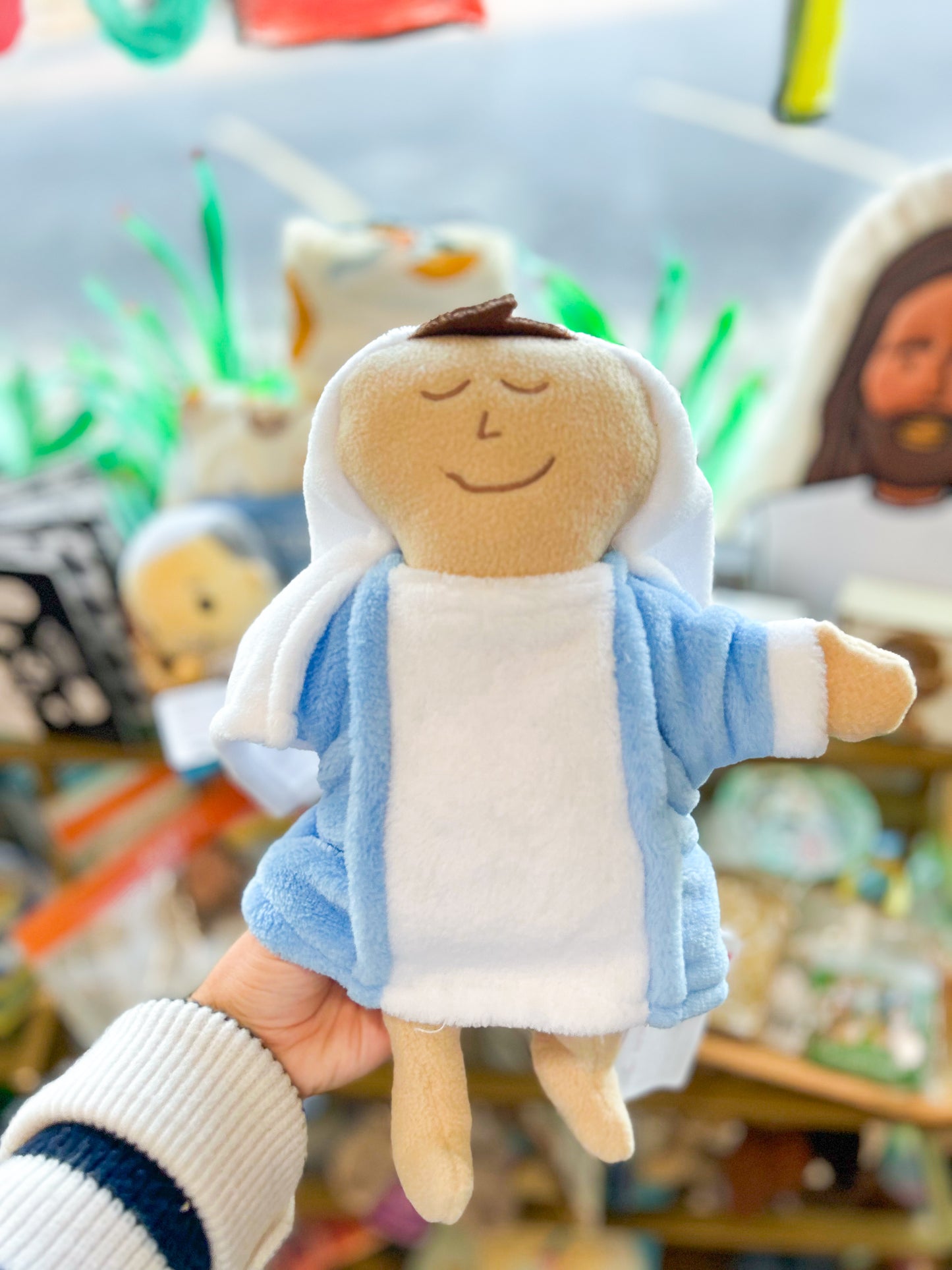 Small- Mother Mary Plush Prayer Pillow