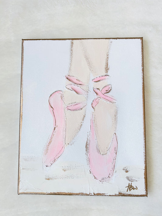 8x10 Ballet Slippers Canvas