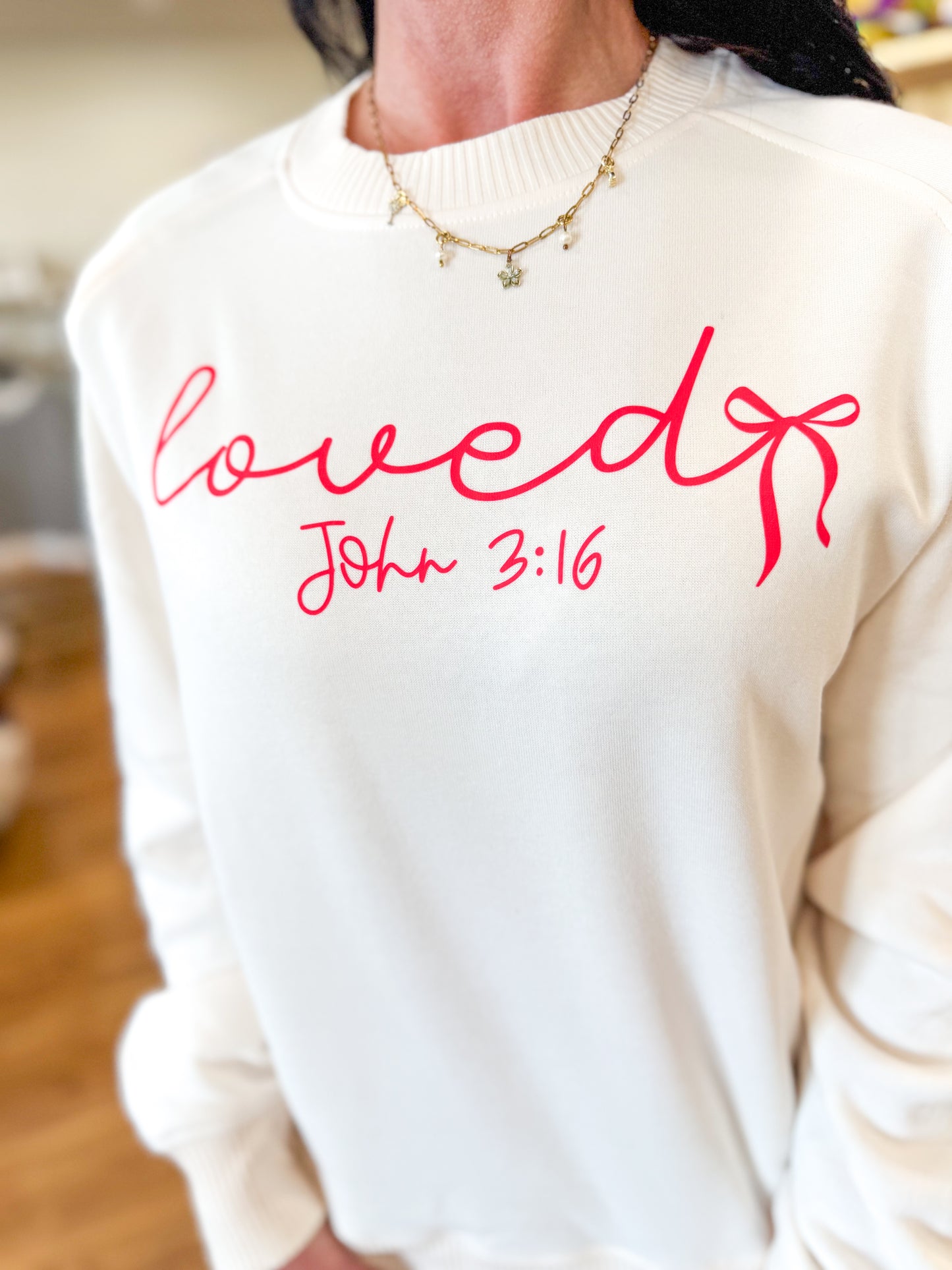 Transfer Only- Loved John 3:16- White