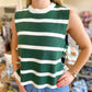 Side Tie Sweater- Dark Green