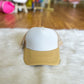 Two Tone Mesh Back High Crown Foam Trucker Hat