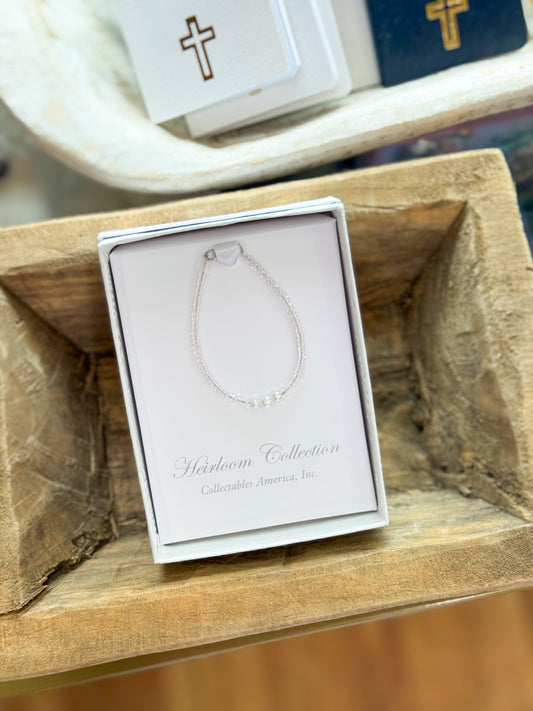 Adored Pink Seed Pearl Bracelet