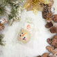 Frosty Face Glass Ball Ornament