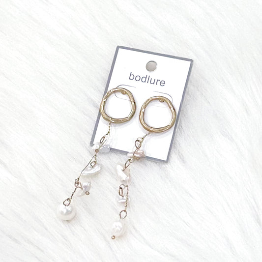 Oyster Pearl Dangle Earrings