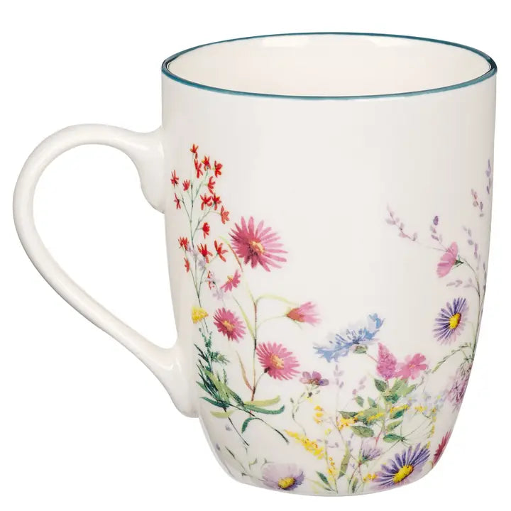 Mug- Multi-Floral Lord Is My Strength Ps. 28:7