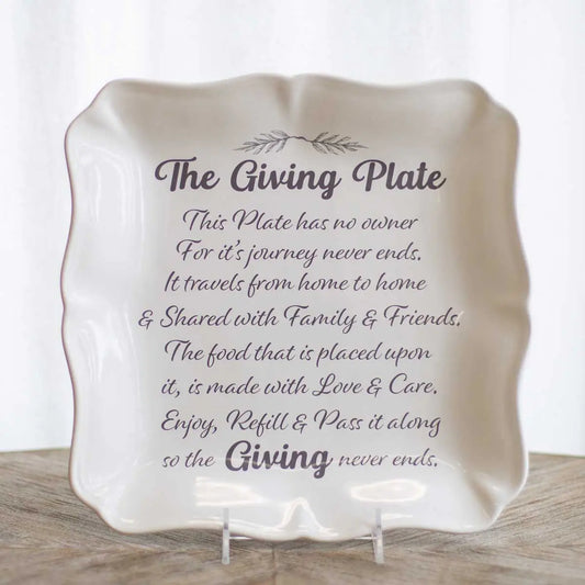 The Giving Plate Square Platter