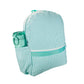 Mint Seersucker Medium Backpack