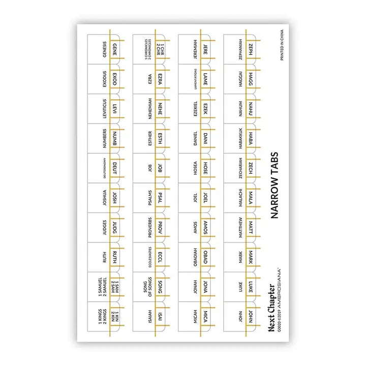 Bible Index Tabs