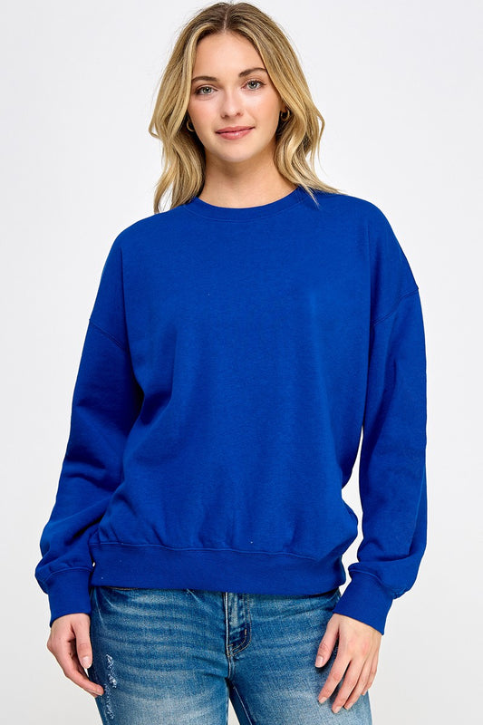 Relaxed Fit Crewneck Sweatshirt- T050