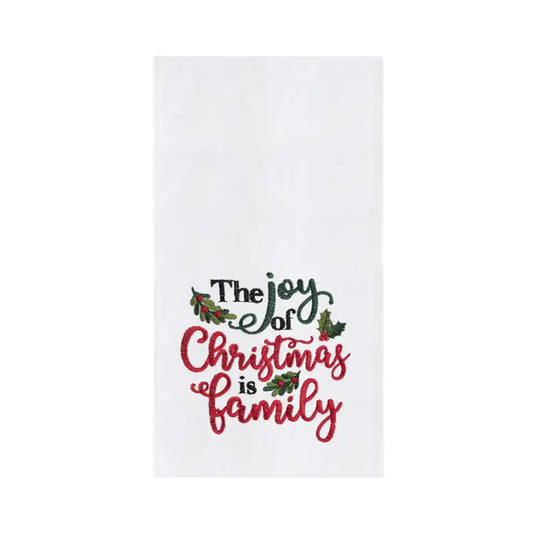 Joy of Christmas Is Family Hand Towel