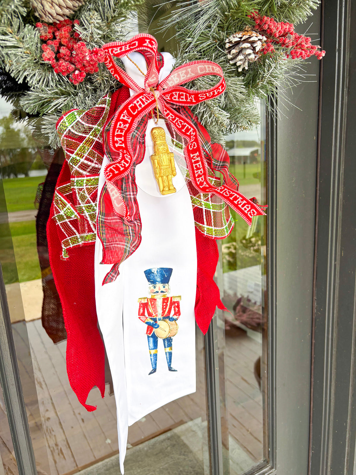 Ornament North Pole Soldier- Nutcracker Disk Wreath Ornament
