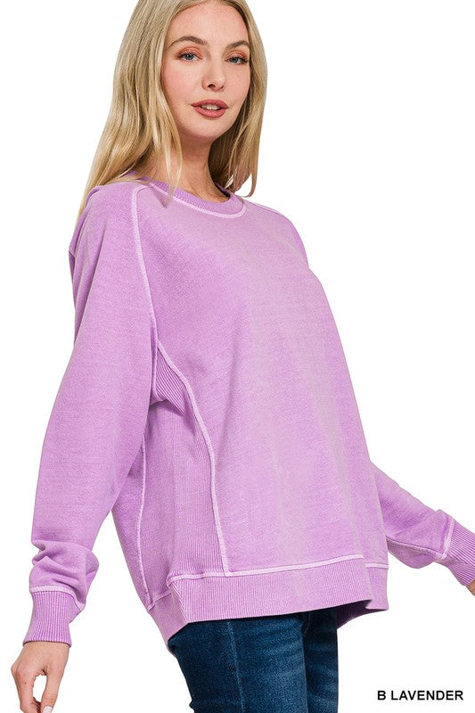 French Terry Pigment Dye Pullover