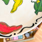 Painted Chili Pepper Plate