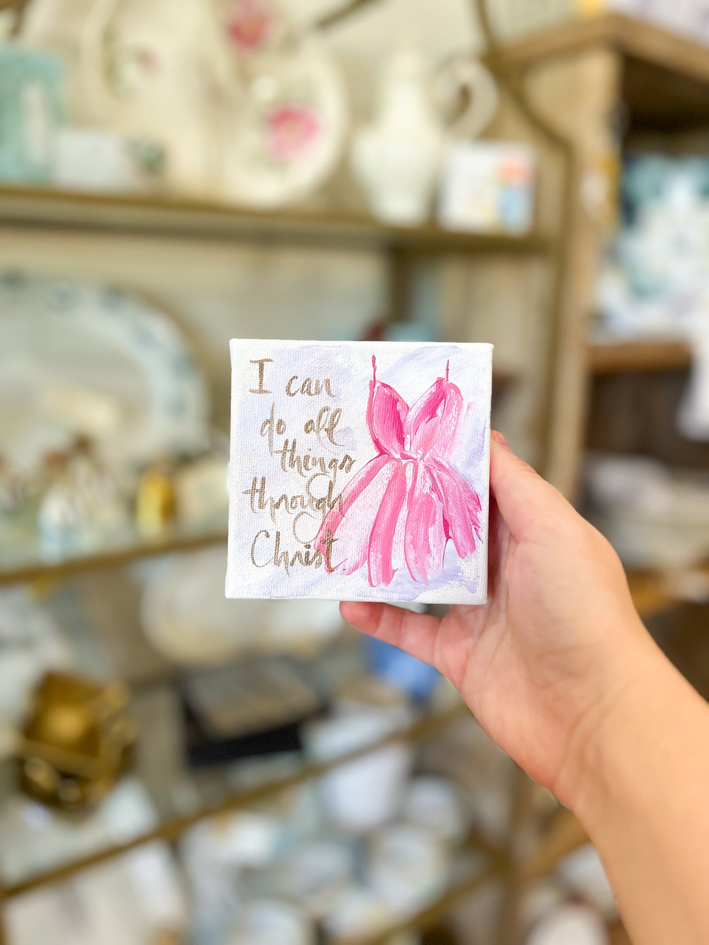 4x4 I Can Do All Things Dance Canvas Art