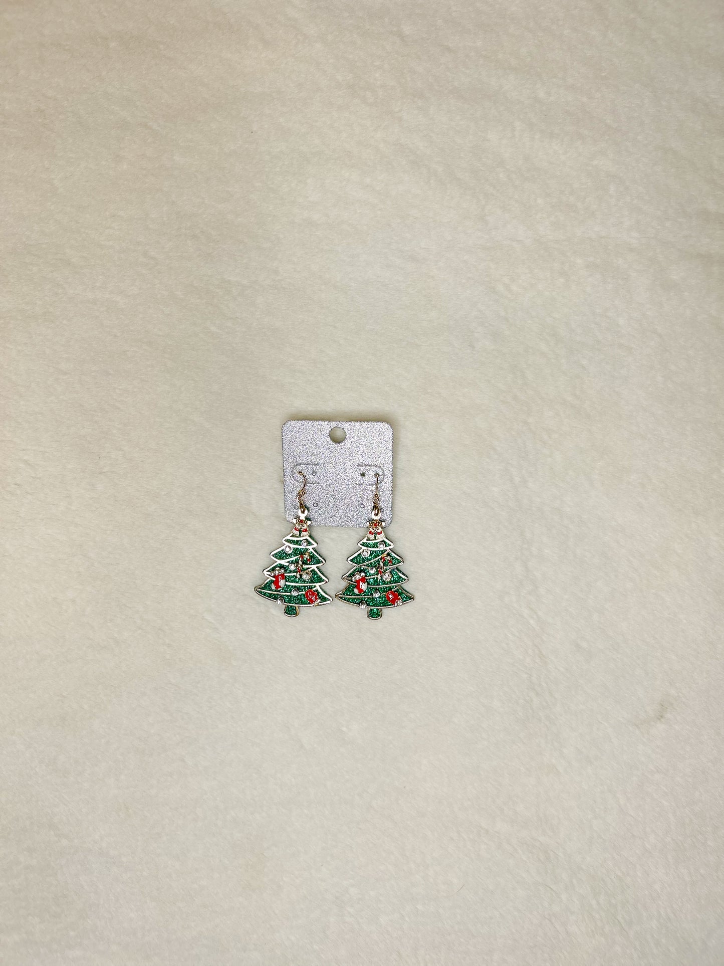 Fir Glow Christmas Tree Earrings