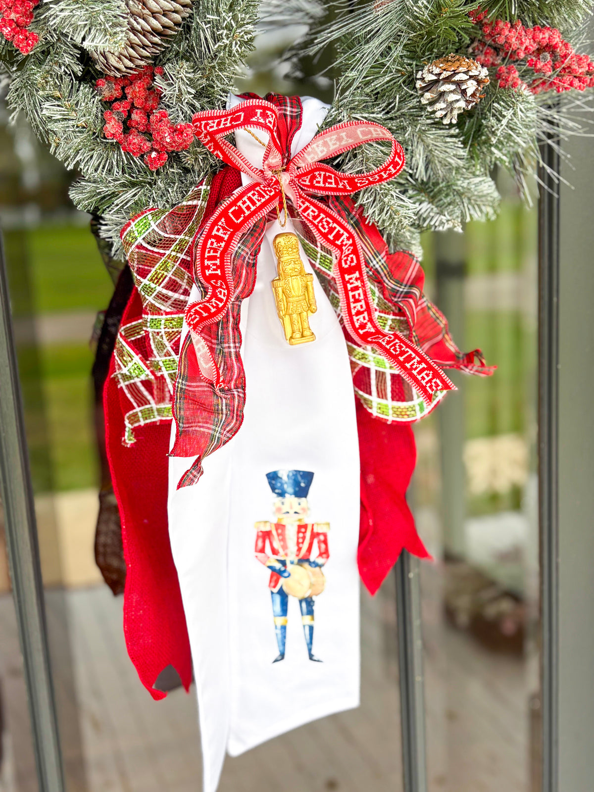 Ornament North Pole Soldier- Nutcracker Disk Wreath Ornament