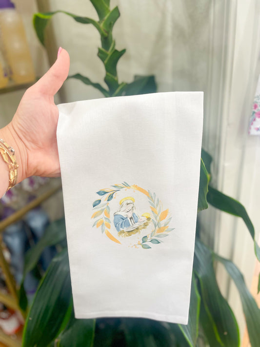 Mother Mary/ Baby Jesus Hand Towel