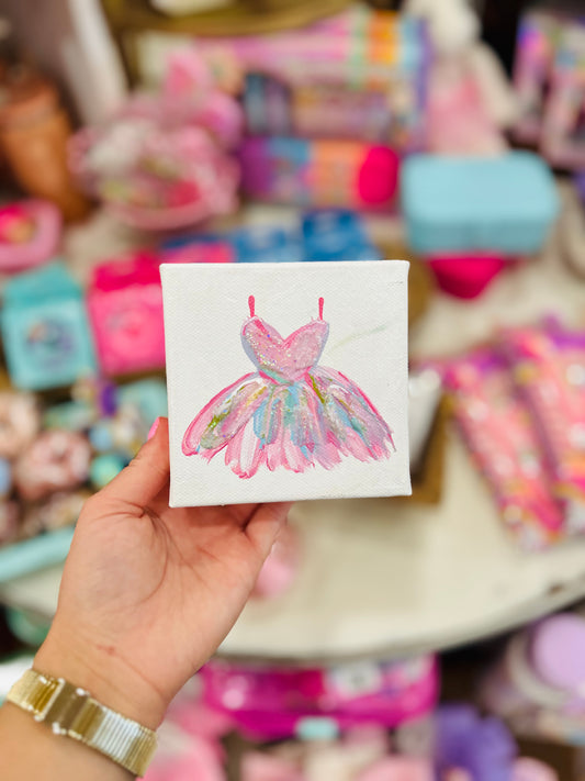 4x4 Ballerina Dress Canvas Art- 3