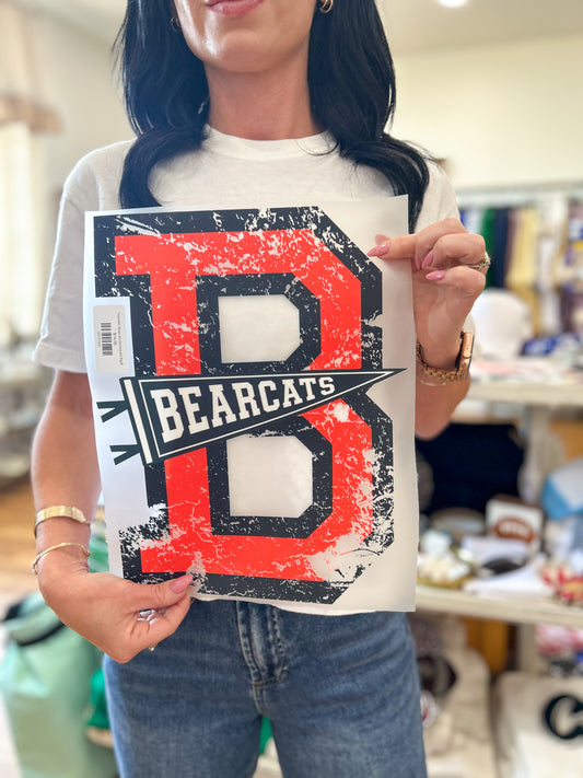 Transfer- Bearcats Distressed Big B