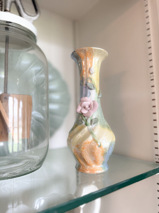 Mid-Century Floral Bloom Vase