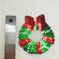 Patch-Small Red and Green Wreath