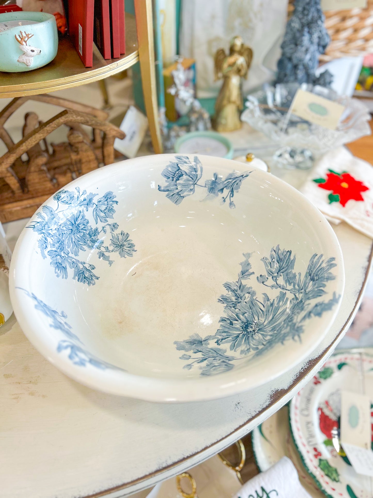 Blackberry Blue Glass Bowl