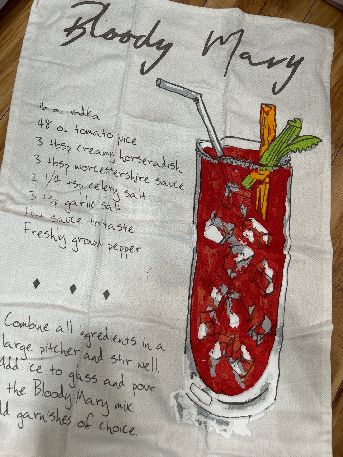 BloodyMary Recipe Hand Towel