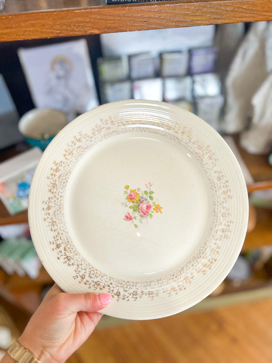 Golden Filigree Plate
