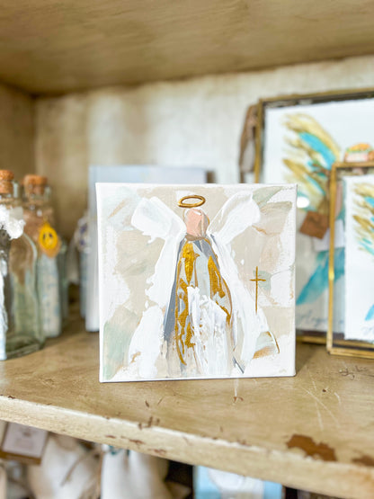 Gospel News 6X6 Angel In Heaven Canvas Art
