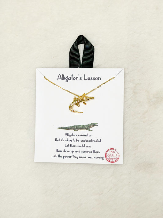 Alligator's Lesson Necklace