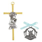 Boy Cross With Guardian Angel Crib Medal