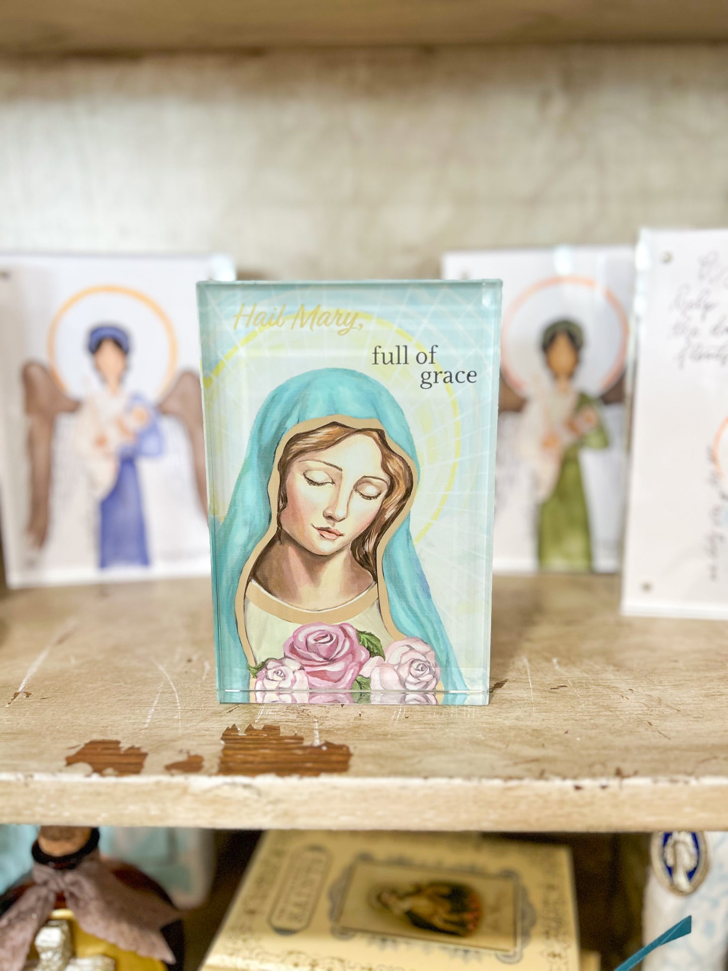 Hail Mary Desk Plaque- Ganz