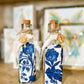 Vintage Mary Holy Water Container with Cross