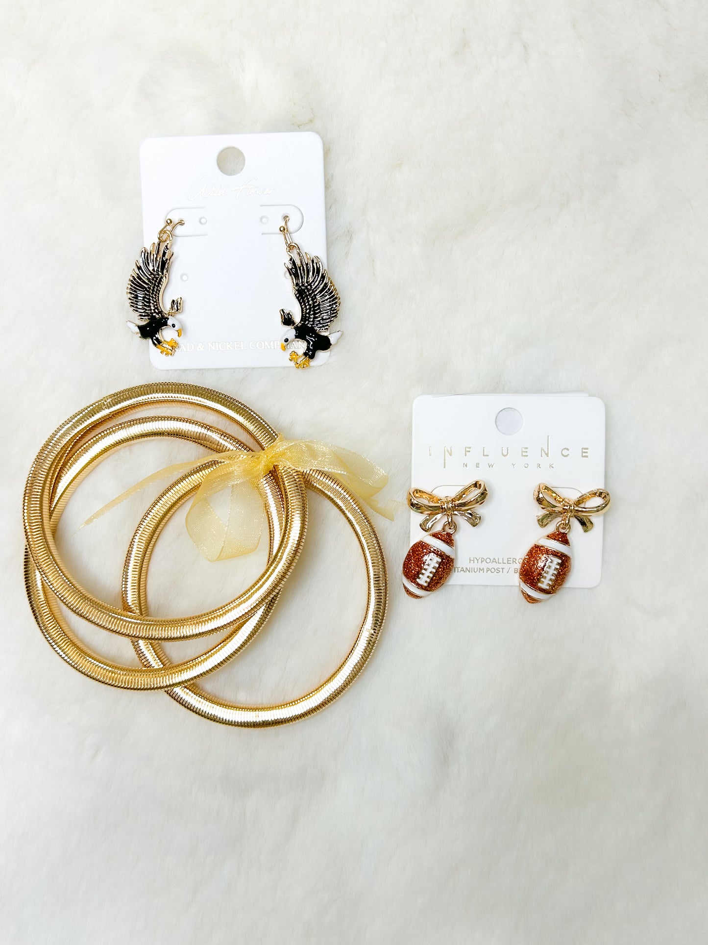 Flying Eagle Dangle Earrings