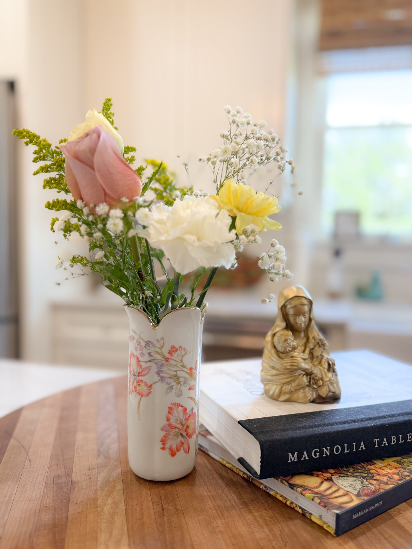 Elegant Florals Vintage Vase