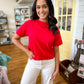 CT-3317Y Cotton Crew Neck Short Sleeve Cropped T-shirt