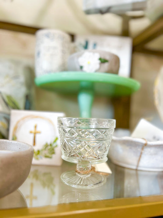 Crystal Diamond Glass Dish