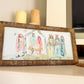 Divine Arrival Corlorful Nativity Framed Art 12x24