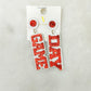 Glitter Game Day Dangle Earrings