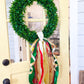 Christmas Plaid Wreath Tails/ Streamer Style